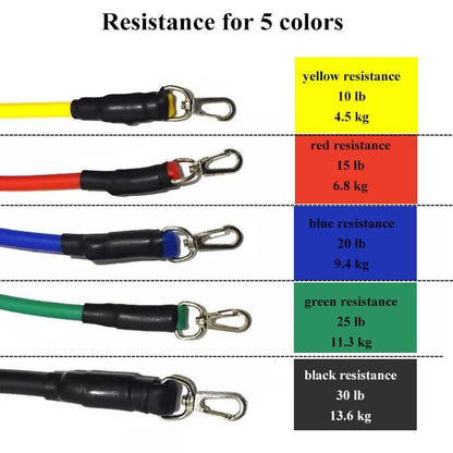 11 Pcs Resistance Band Set For Men & Women