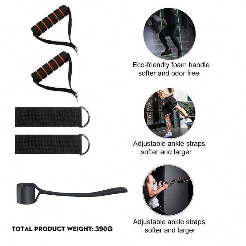 11 Pcs Resistance Band Set For Men & Women